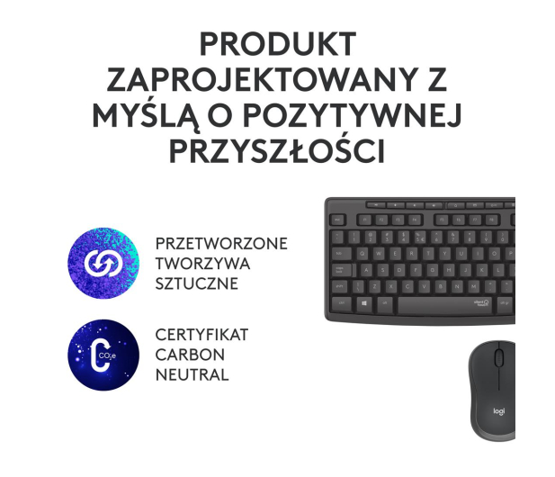 Logitech MK295 Silent Wireless grafitowy - 595519 - zdjęcie 13